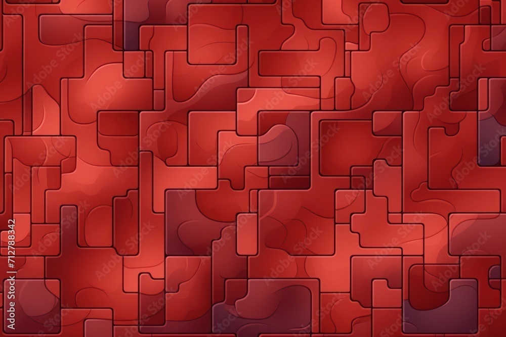 Red tiles, seamless pattern, SNES style