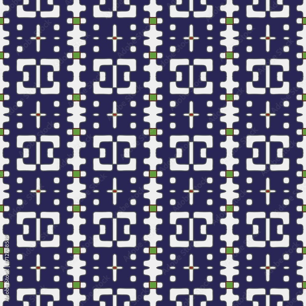 Fototapeta premium Abstract seamless pattern. Abstract background for fabric print, card, table cloth, furniture, banner, cover, invitation, decoration, wrapping. Repeating pattern.