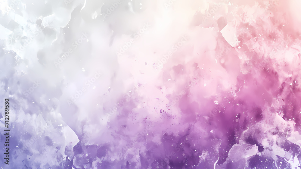 modern abstract soft colored background with watercolors and a dominant white and purple color