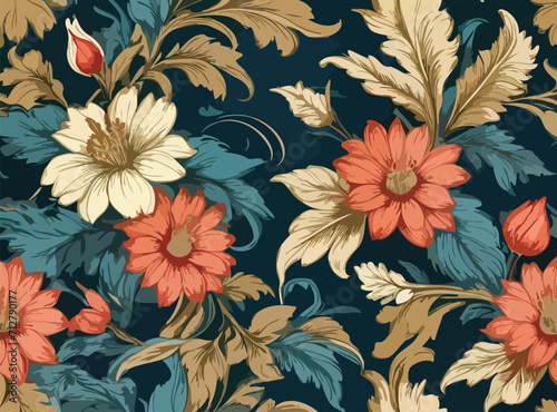 Blooming Beauty  A vibrant burst of colors in this intricate floral pattern brings life and joy to any space. Let nature s beauty brighten up your day with this stunning design.