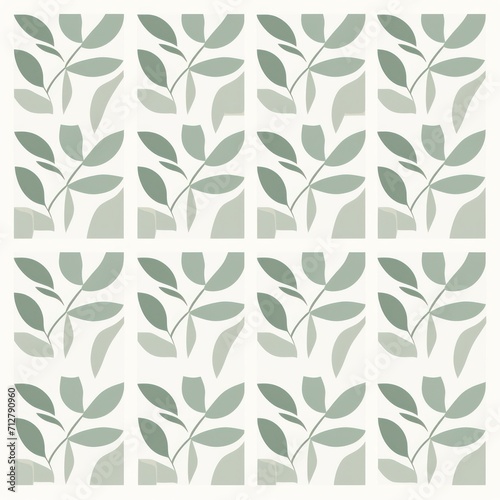 Sage minimalist grid pattern