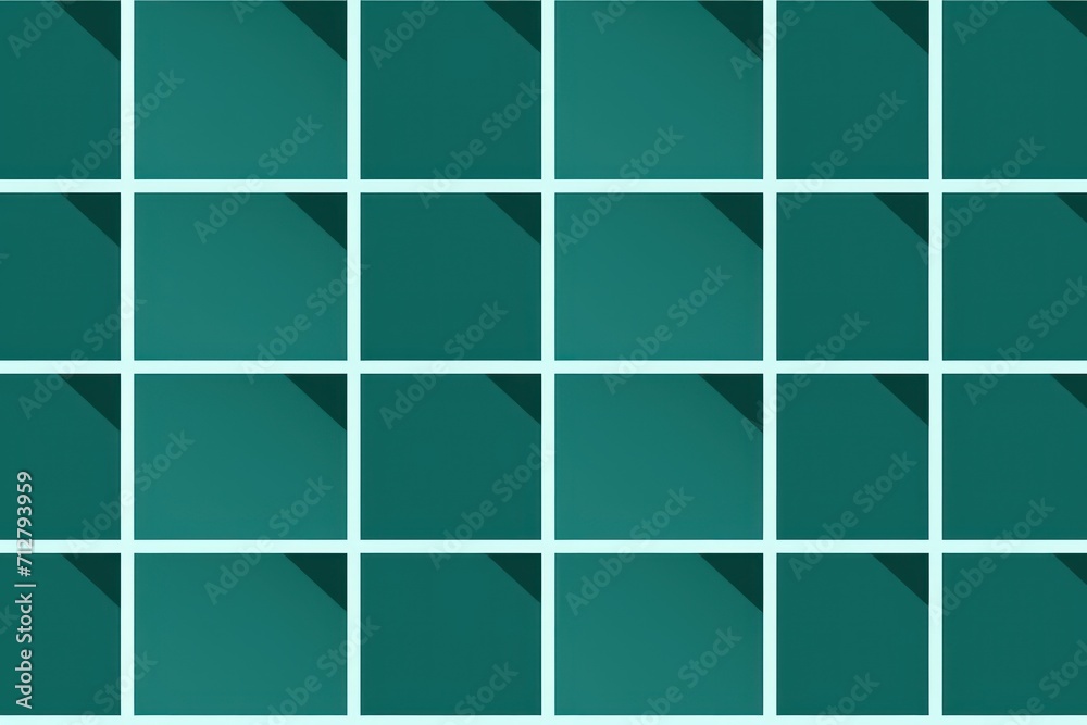 Teal minimalist grid pattern