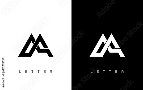 Initial MA letter Logo Design vector Template. Abstract Letter MA logo Design