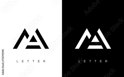 Initial MA letter Logo Design vector Template. Abstract Letter MA logo Design