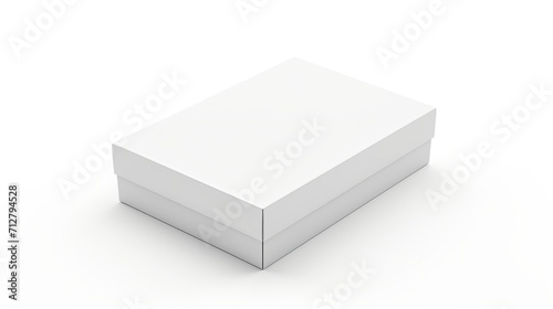 Explore a white box - mockup for versatile, realistic packaging. Blank product packaging boxes isolated on a white background.. Generative AI © DARIKA