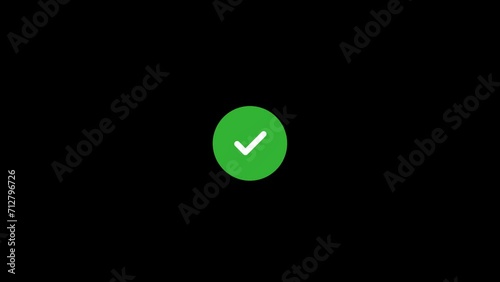 Green Check mark Animation photo