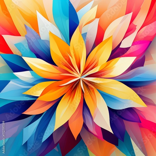 abstract colorful floral background