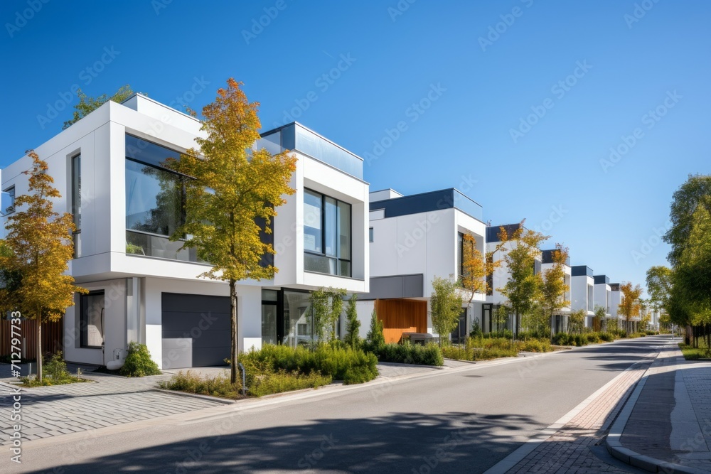 Luxury housing. Background with selective focus and copy space