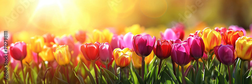 tulips spring background