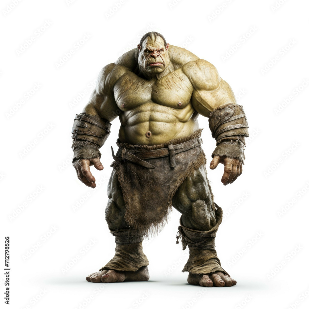 Ogre isolated on white background Ogre isolated on white background