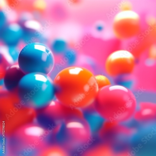 colorful balloons background © mlentol