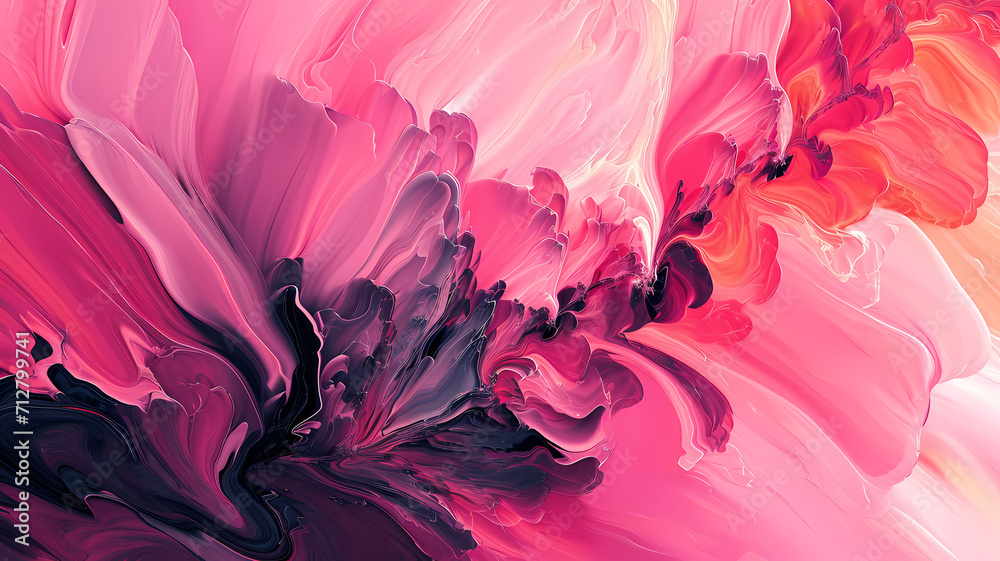 abstract digital art background with pink colors