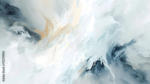 Wallpaper Mural abstract digital art background illustration with white colors Torontodigital.ca