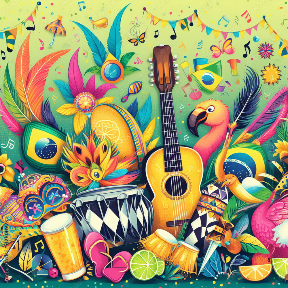 Carnival Party, Generative IA. Carnival Party, Generative IA.