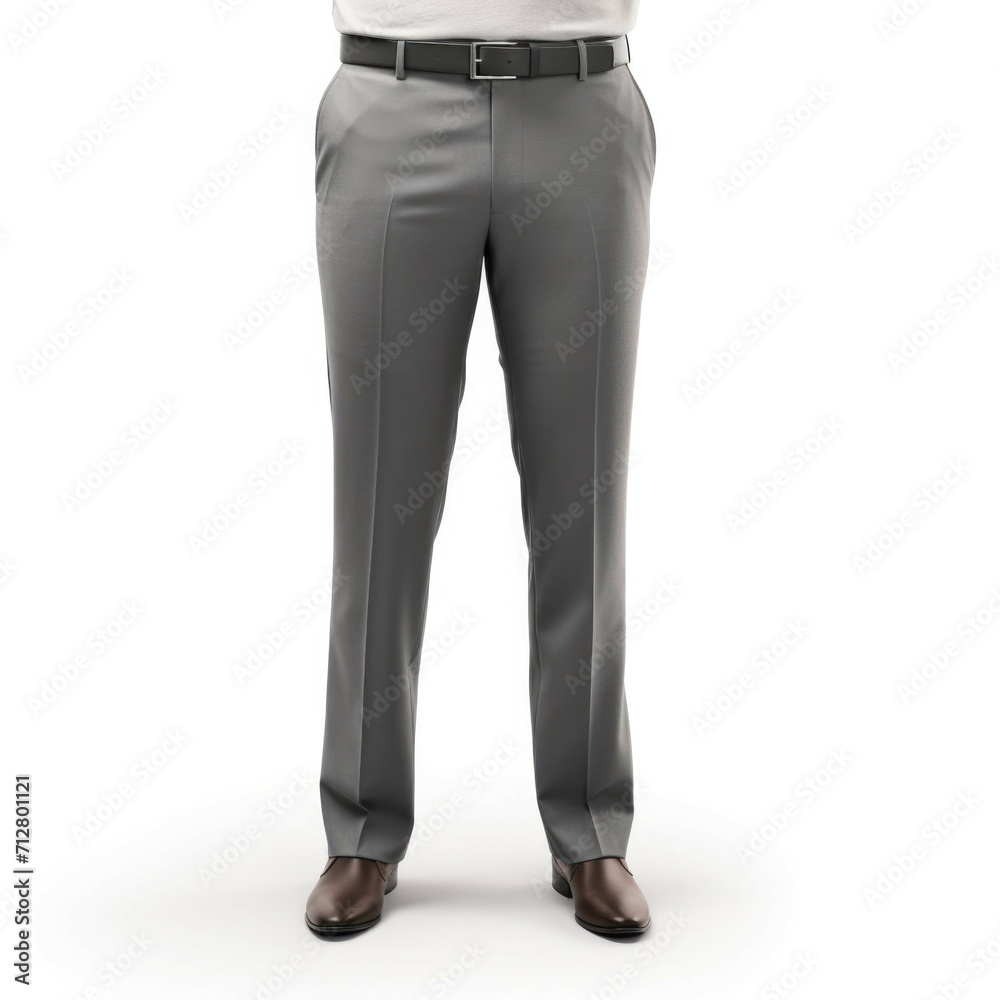 Gray Trousers isolated on white background Gray Trousers isolated on white background