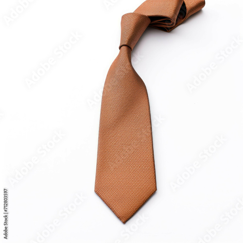 Brown Tie isolated on white background