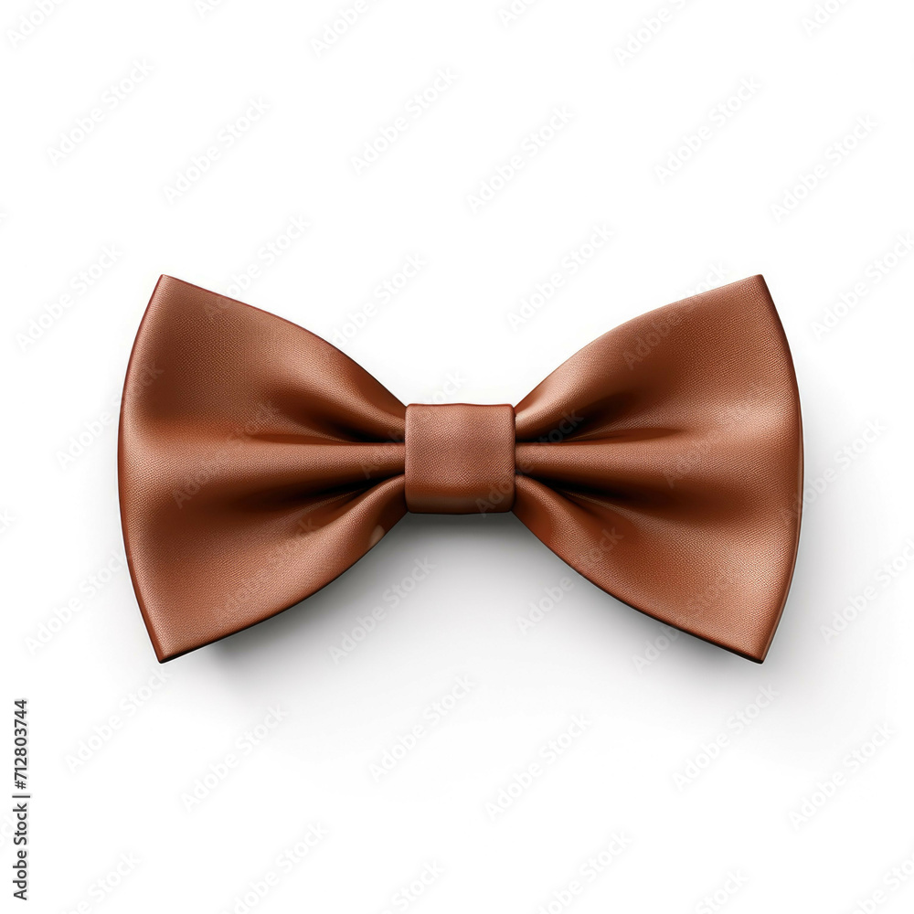 Brown Bow Tie isolated on white background Brown Bow Tie isolated on white background