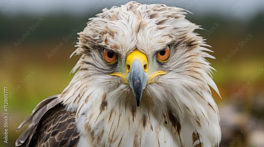 Close up portrait of a majestic buzzard in the wild, wildlife photography Close up portrait of a majestic buzzard in the wild, wildlife photography