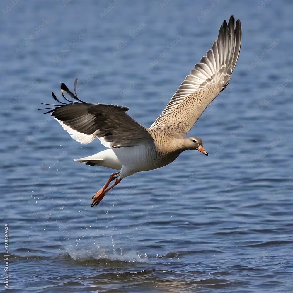 Golden goose taking flight Golden goose taking flight