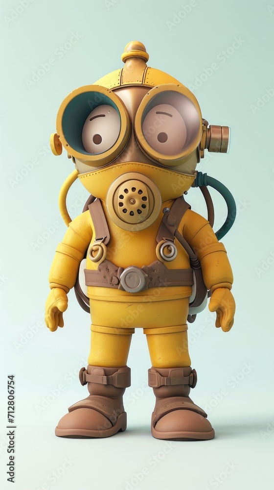 Cartoon digital avatars of Dive Master Smith Cartoon digital avatars of Dive Master Smith