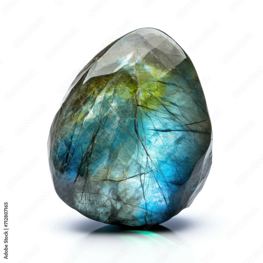 Labradorite isolated on white background Labradorite isolated on white background