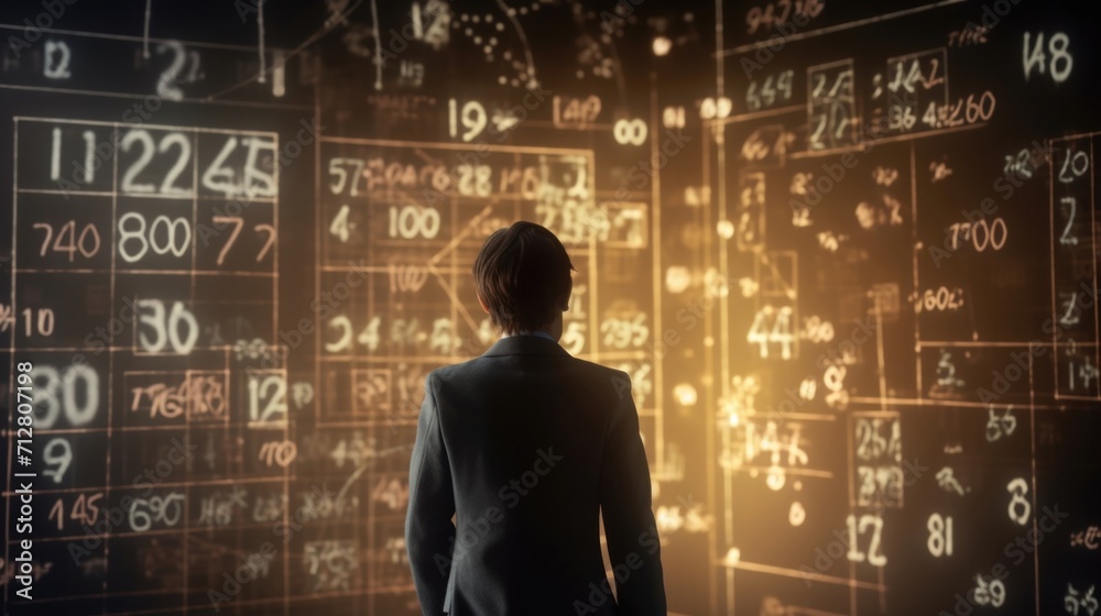 A series of mathematical equations and calculations displayed alongside a game character, highlighting the importance of mathematical principles in creating smooth and realistic character A series of mathematical equations and calculations displayed alongside a game character, highlighting the importance of mathematical principles in creating smooth and realistic character