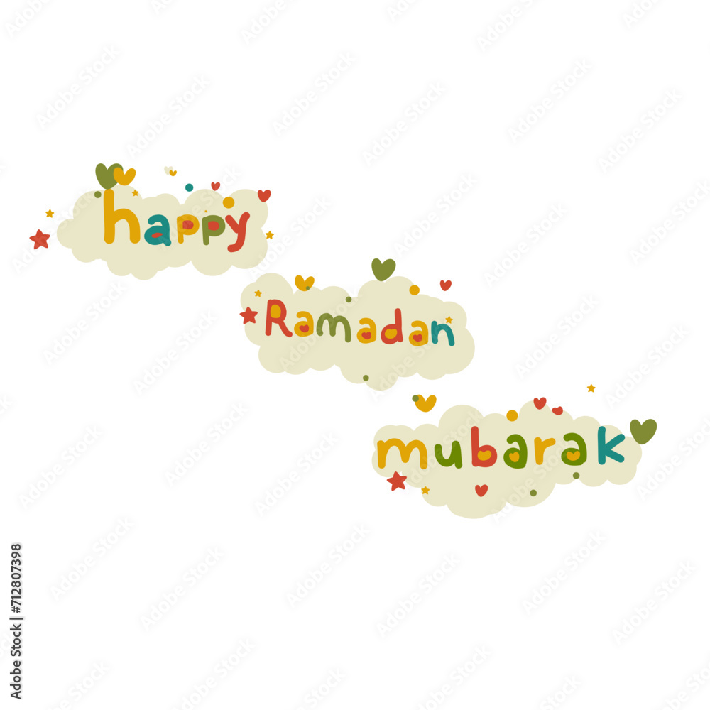 happy text Ramadan greeting 