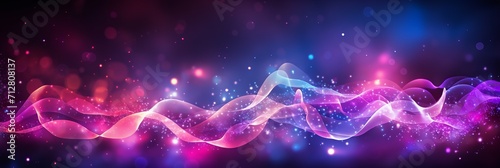 Vibrant particle wave abstract  sound and music visualization background with bright elements photo