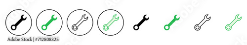 Wrench icon set. repair icon vector. tools icon vector