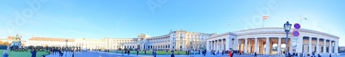 Foto Austria Vienna city Hofburg imperial palace along Rhine river and Danube river