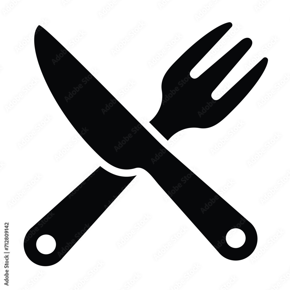 knife and fork icon for graphic and web design knife and fork icon for graphic and web design