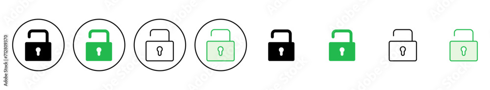 Lock icon set. Padlock icon vector. Encryption icon. Security symbol Lock icon set. Padlock icon vector. Encryption icon. Security symbol