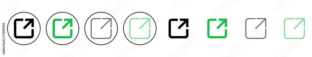 External link icon set. link icon vector. hyperlink symbol External link icon set. link icon vector. hyperlink symbol