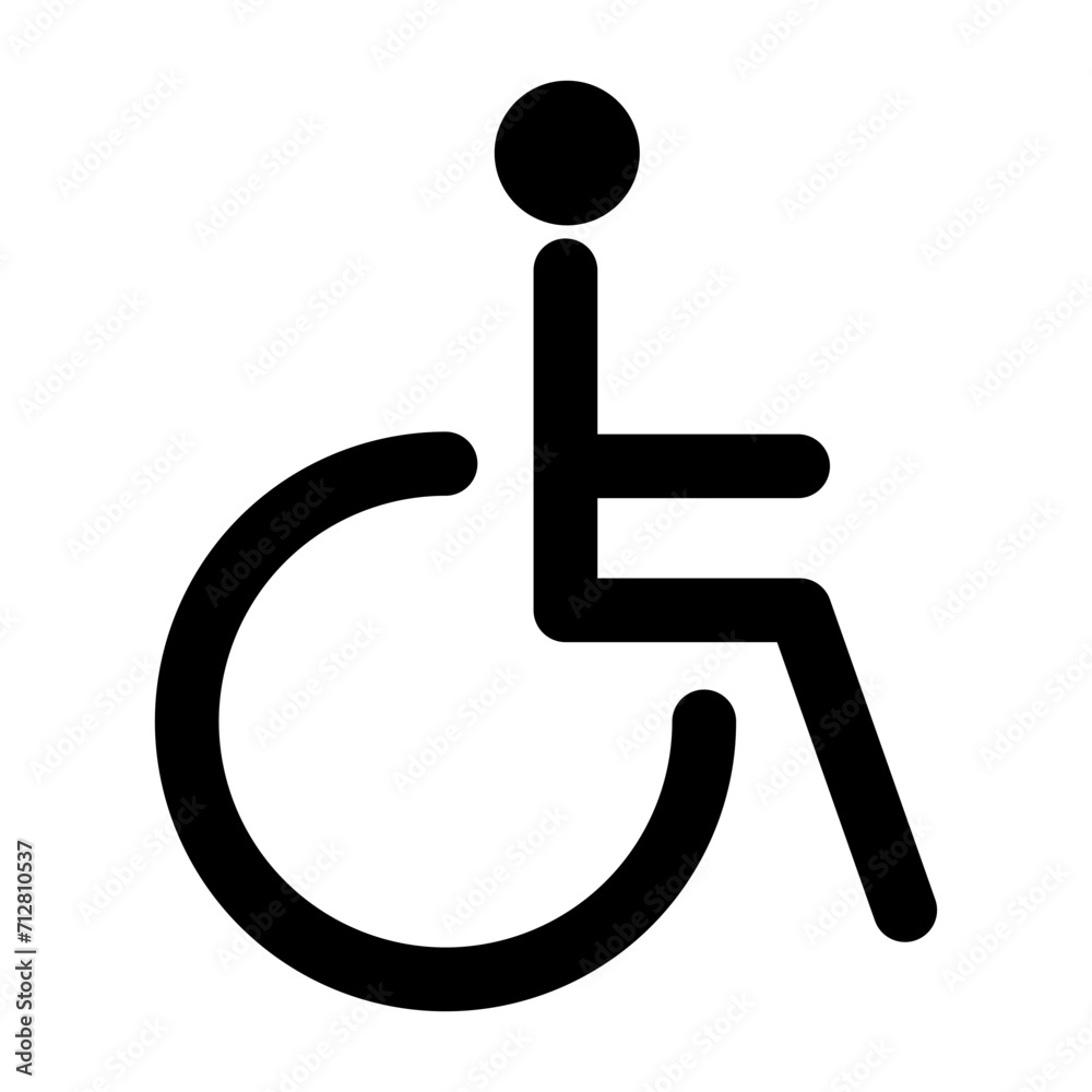 disabled person sign disabled person sign
