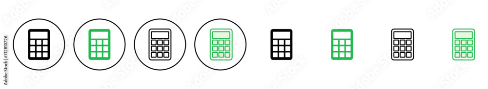 Calculator icon set. Accounting calculator icon. calculator vector Calculator icon set. Accounting calculator icon. calculator vector