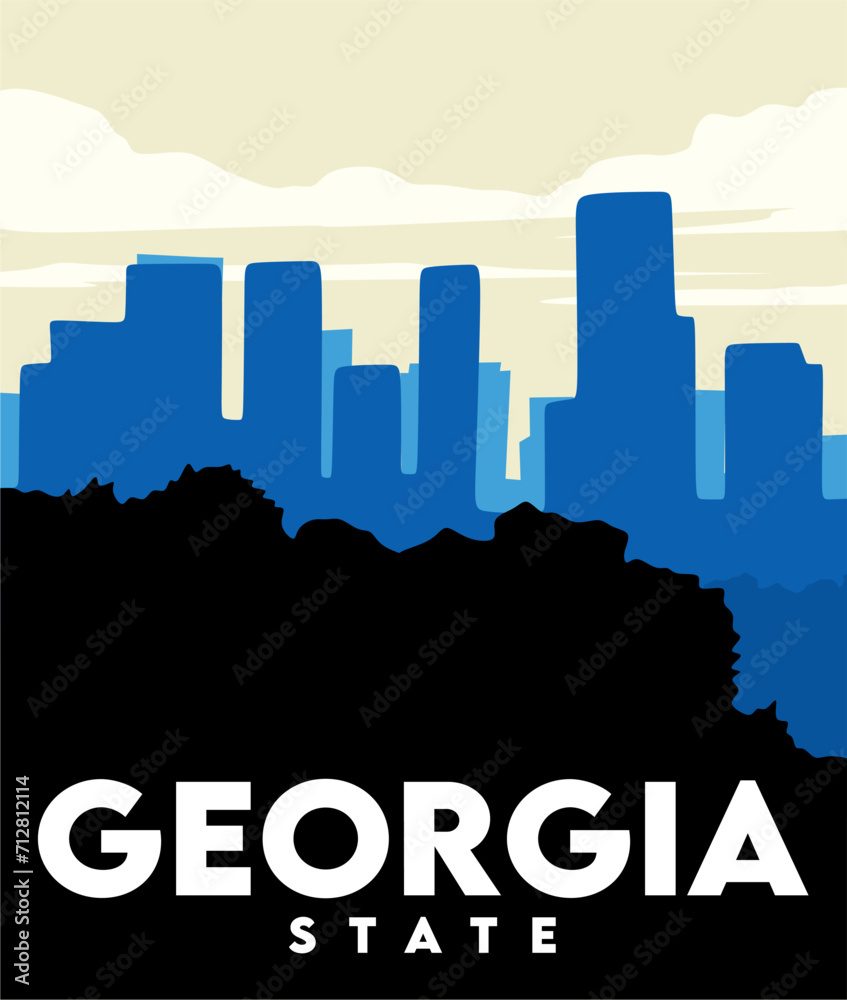 Fototapeta premium Georgia State United States of America