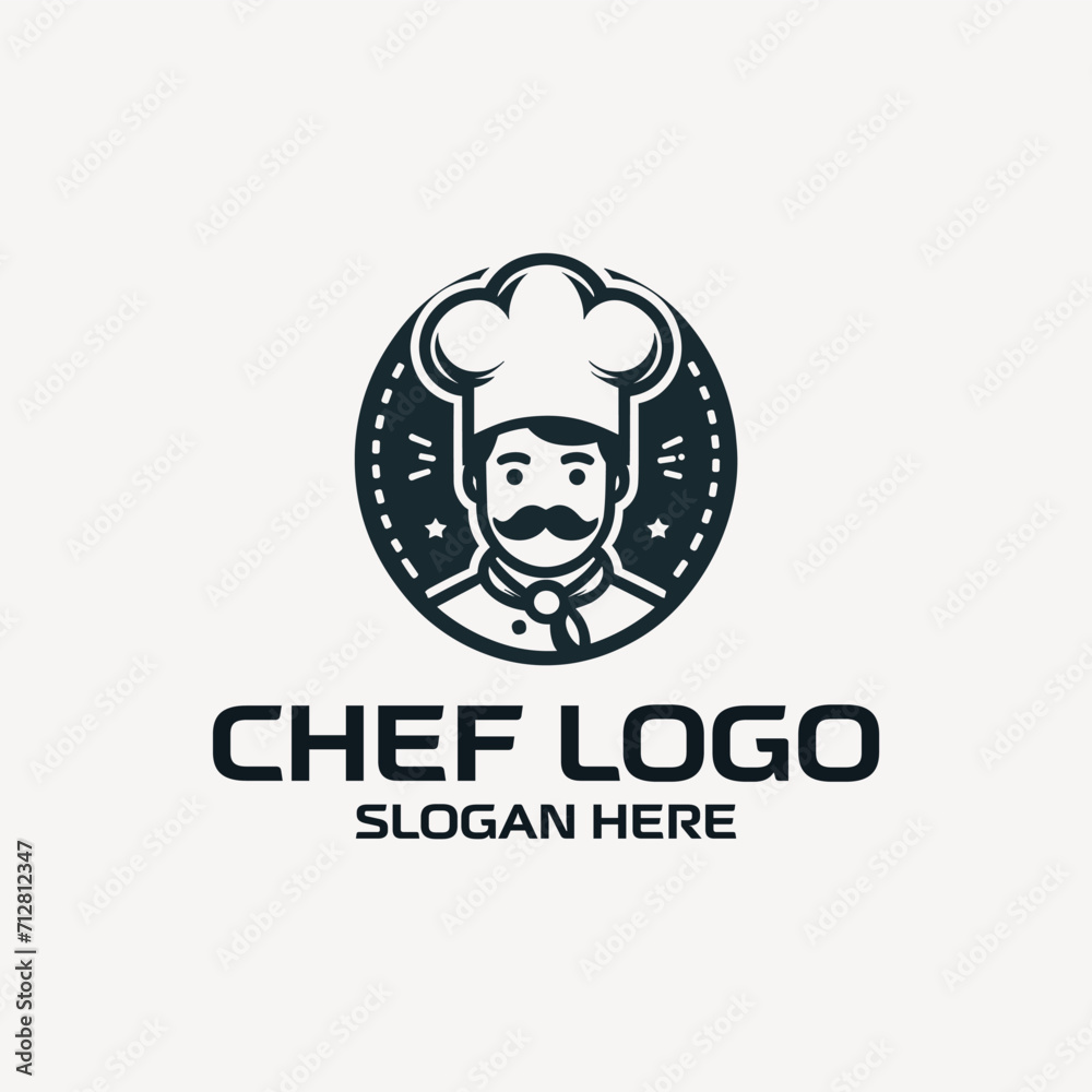  vector flat chef logo template collection