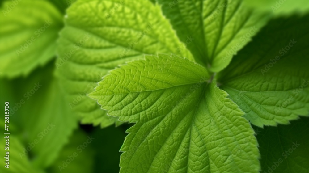 Macro of light green leaf nature background Ai Generative Macro of light green leaf nature background Ai Generative