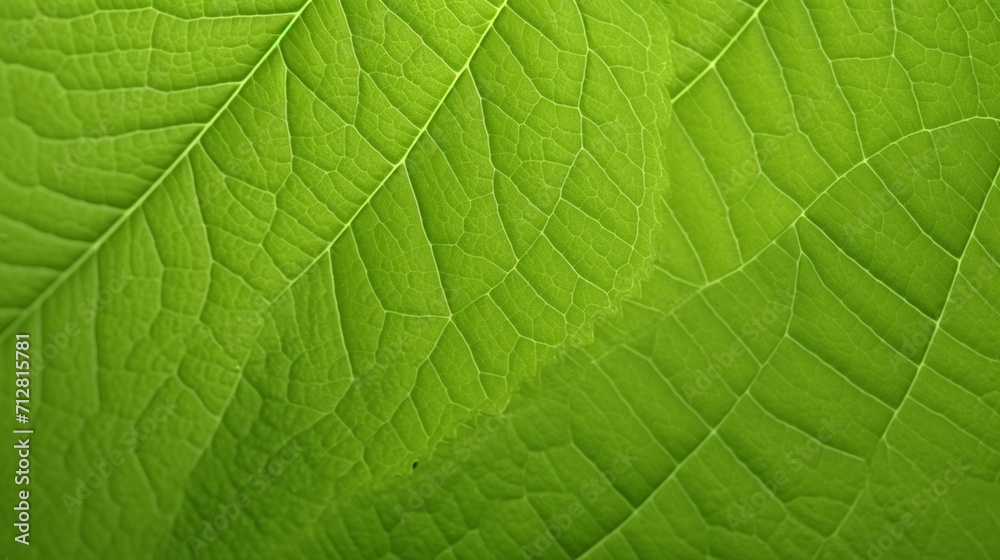 Macro of light green leaf nature background Ai Generative Macro of light green leaf nature background Ai Generative