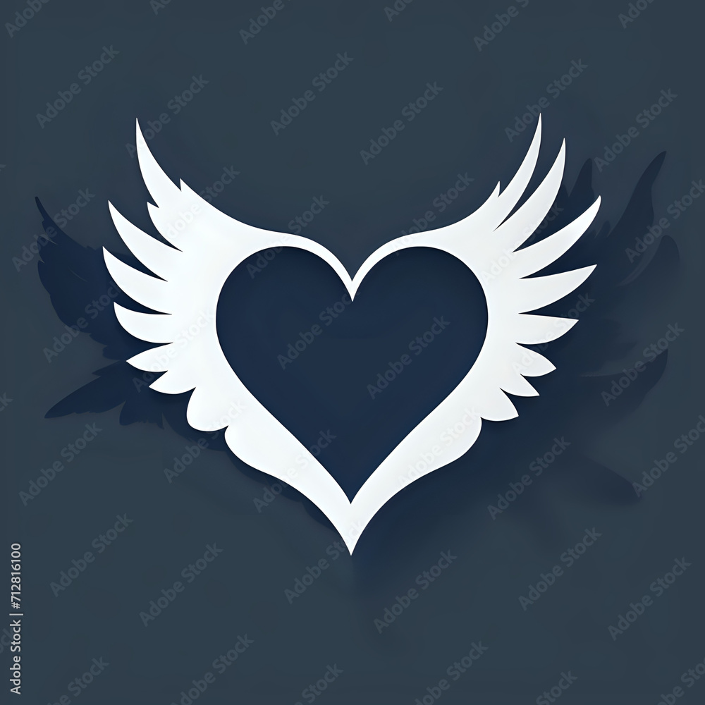 angel wings with heart or heart with wings or winged heart icon or heart with wings or heart and wings. love eith wings or loves and wing angel wings with heart or heart with wings or winged heart icon or heart with wings or heart and wings. love eith wings or loves and wing