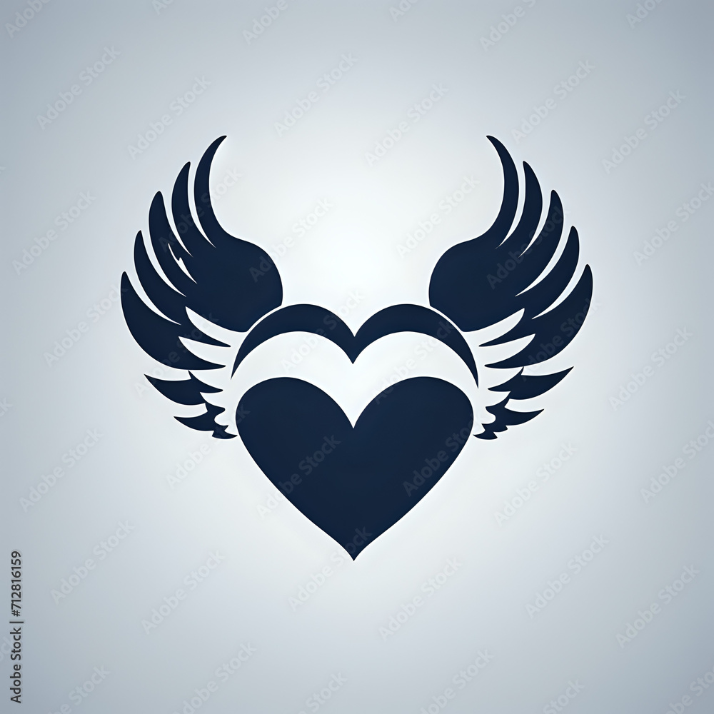 angel wings with heart or heart with wings or winged heart icon or heart with wings or heart and wings. love eith wings or loves and wing angel wings with heart or heart with wings or winged heart icon or heart with wings or heart and wings. love eith wings or loves and wing