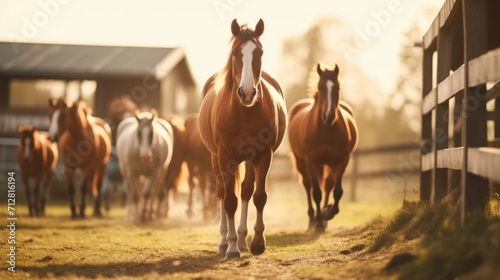 The endless rows of stables and abundant grazing land make this horse rearing and training locale a paradise for both animals and riders alike. photo