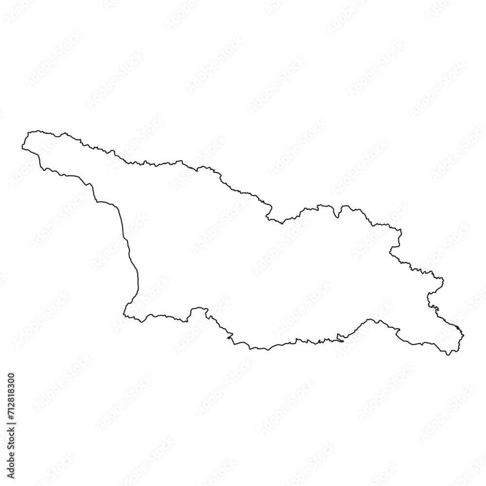 georgia map icon vector