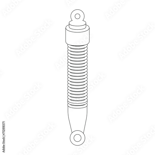 shock absorber icon vector