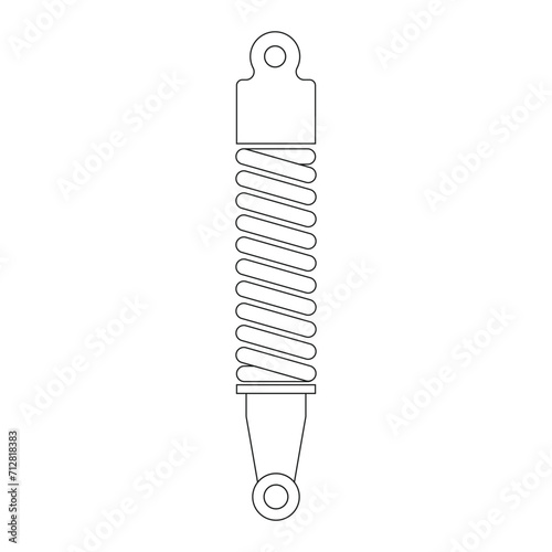 shock absorber icon vector