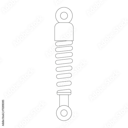 shock absorber icon vector