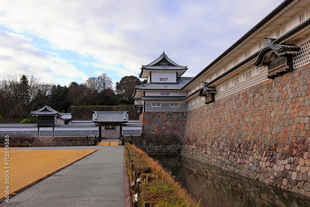 Kanazawa Castle Park a restoration castle situated at Marunouchi, Kanazawa, Ishikawa, Japan Kanazawa Castle Park a restoration castle situated at Marunouchi, Kanazawa, Ishikawa, Japan