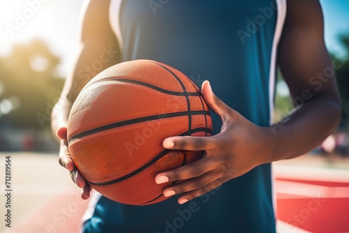 basketball player with ball