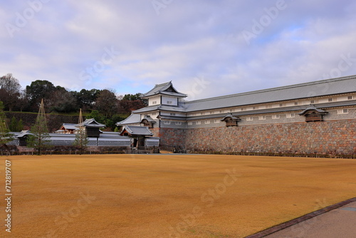 Kanazawa Castle Park a restoration castle situated at Marunouchi  Kanazawa  Ishikawa  Japan