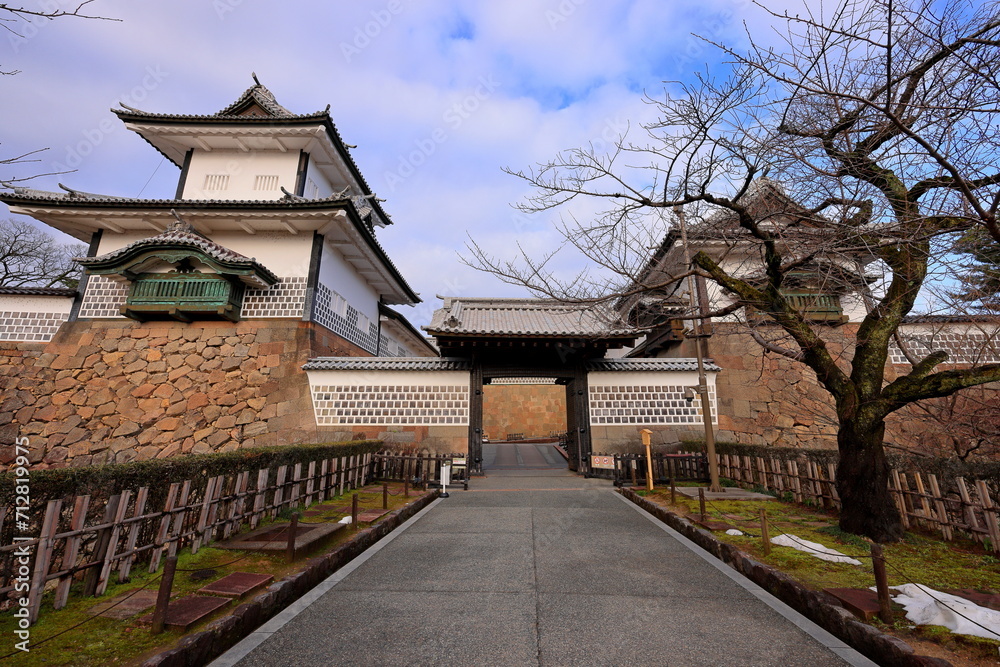 Kanazawa Castle Park a restoration castle situated at Marunouchi, Kanazawa, Ishikawa, Japan Kanazawa Castle Park a restoration castle situated at Marunouchi, Kanazawa, Ishikawa, Japan